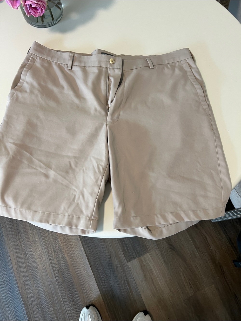 Peter Millar Men's Tan Performance Stretch Shorts